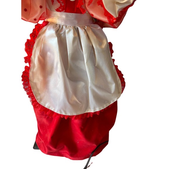 VIntage Animated Mrs Claus Waving Candle Yellow Glasses 1989 - Picture 8 of 15